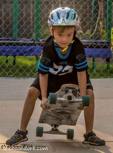 Young boy skateboarder  Picture