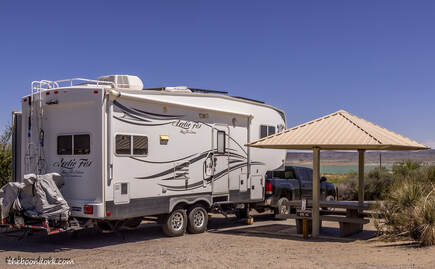 Camping elephant Butte state Park New Mexico Picture