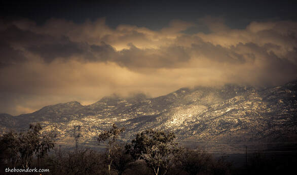 Snow on the mountains Tucson Arizona Picture