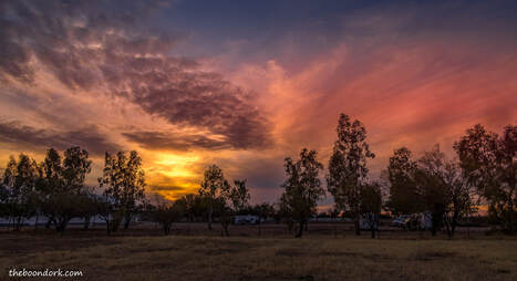 Sunset Pima County Fairgrounds in Tucson Arizona Picture