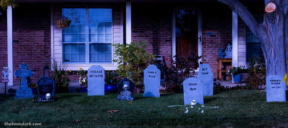 Halloween decorations in Denver Picture