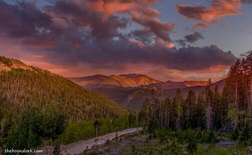 Colorado Mountain sunset Picture