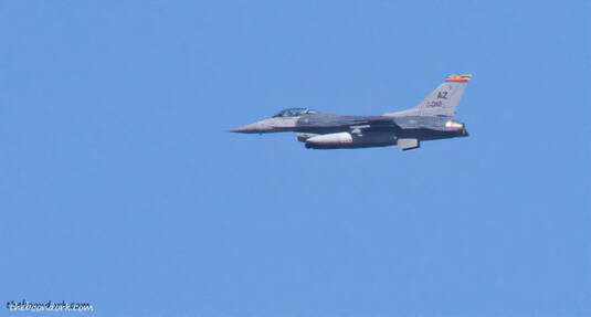 F-16 blue sky
