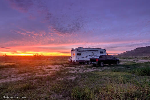 sunset at Ben Avery Campground Phoenix Arizona Picture