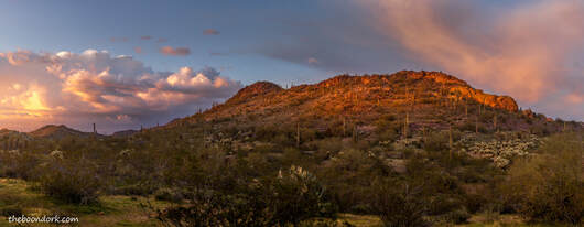 boondocking sunset Wickenburg Arizona Picture