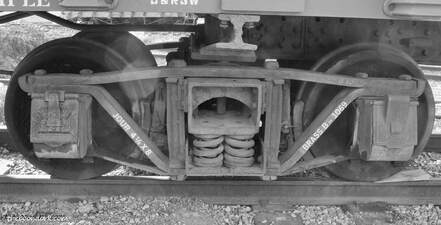 Narrow gauge train running gear Picture