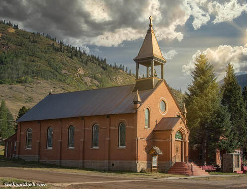 Silverton Colorado church Picture