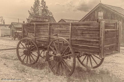 Farm wagon Fairplay Colorado Picture