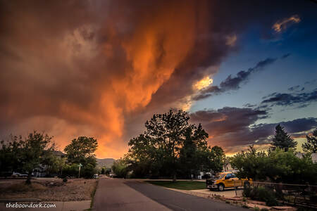 Cloudy sunset Denver Colorado  Picture