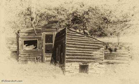 Old log cabin Guffey Colorado Picture