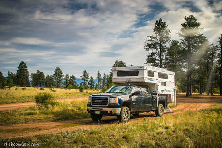 Boondocking in the national forest dispersed camping Colorado  Picture