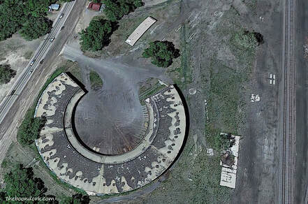 Las Vegas New Mexico Google earth roundhouse Picture
