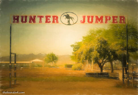 Hunter Jumper arena Pima County Fairgrounds Tucson Arizona Picture