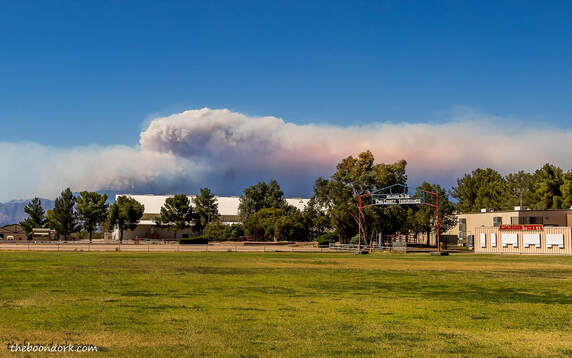 Smoke from the Tucson fire  Picture
