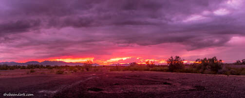 boondocking Quartzsite Arizona sunset Picture