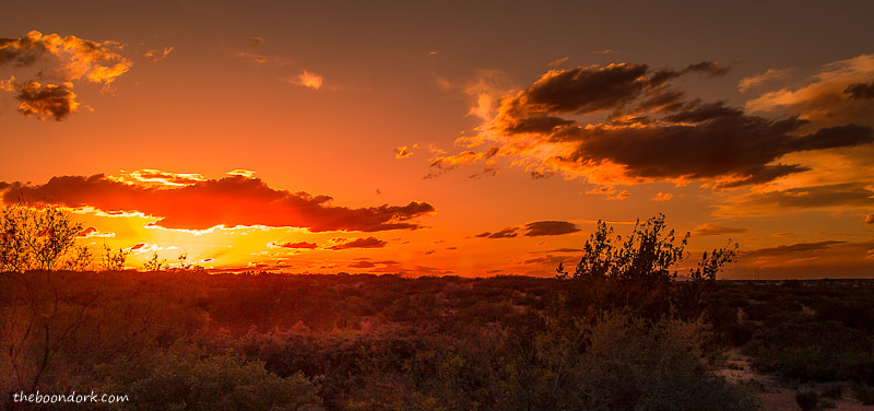 Boondocking sunset New Mexico