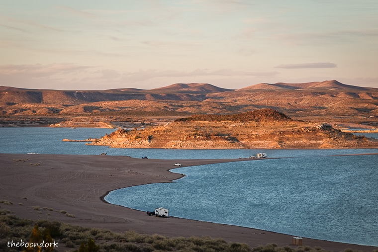 Boondocking at elephant Butte state Park