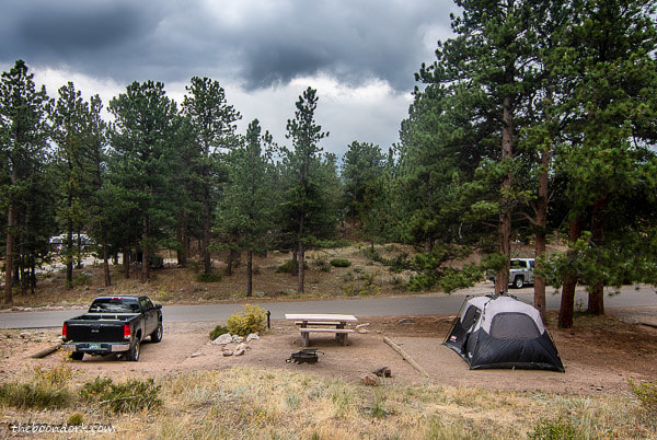 Camping at Rocky Mountain national Park