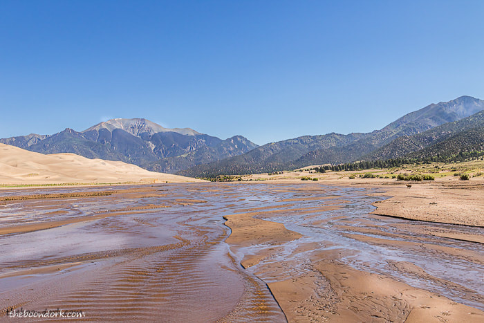 Sand dunes national Park Creek