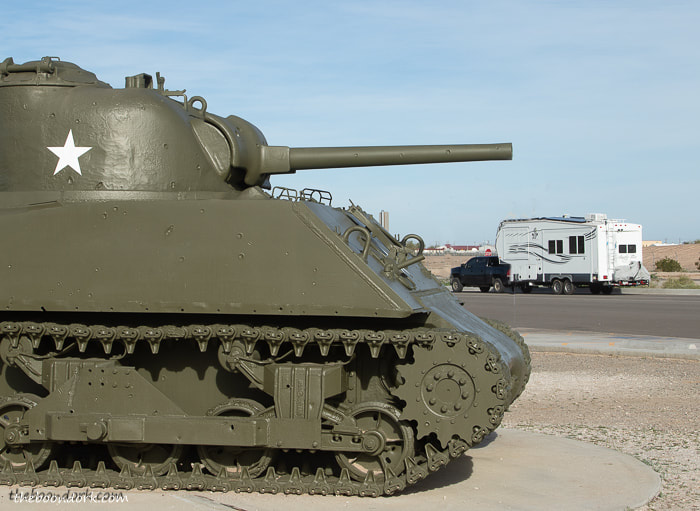 Sherman tank and Arctic Fox