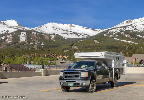 Truck camper in Breckenridge Colorado