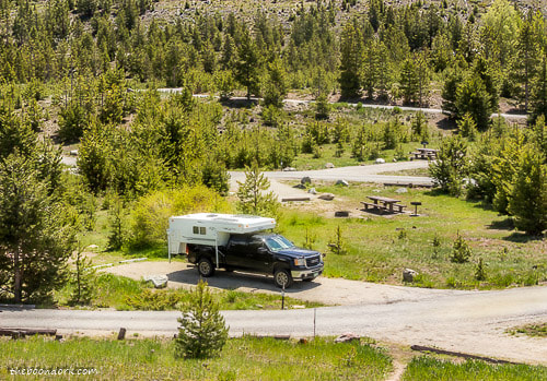 National forest campground Frisco Colorado