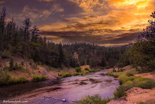 Sunset on the South Platte River Colorado Picture