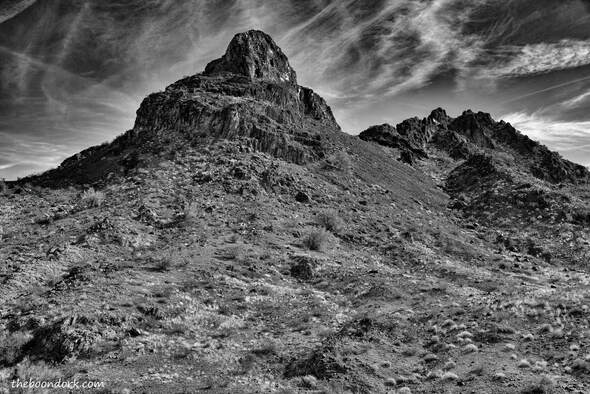 Black and white Mountain have Havasu Arizona Picture