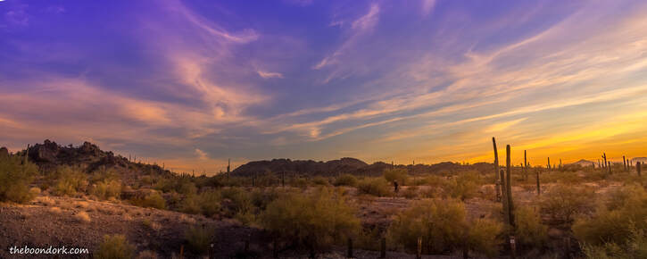 Desert sunset Arizona Picture