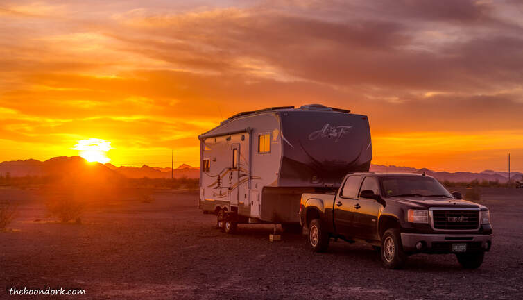 Quartzsite Arizona boondocking sunset Picture