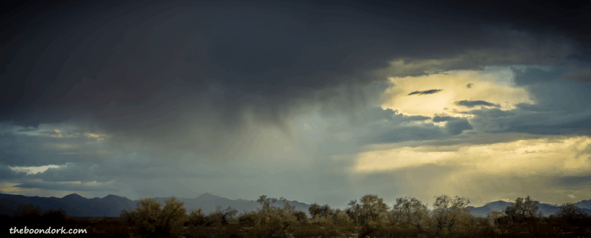Storm clouds Quartzsite Arizona Picture