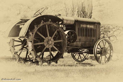 Antique farm tractor Durango Colorado  Picture