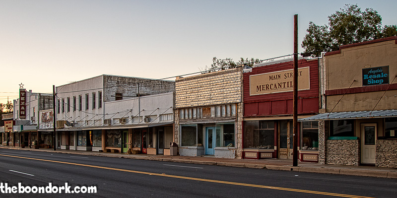 The old downtown area of Junction Texas