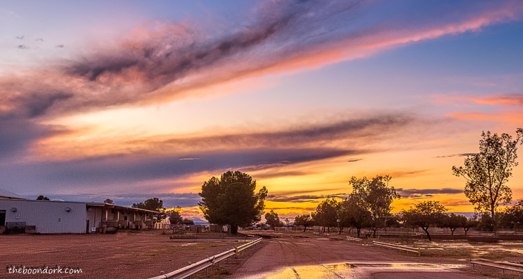 Pima County fairground sunset Tucson Arizona
