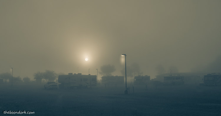 Pima County Fairgrounds fog