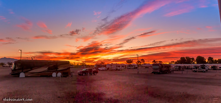 Pima County Fairgrounds sunrise Tucson Arizona