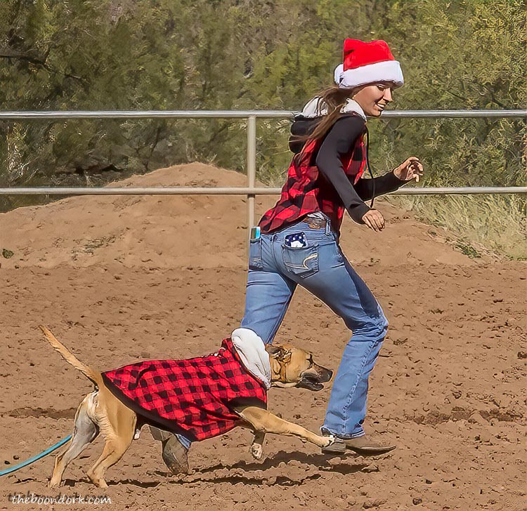 a girl and her dog Tucson Arizona
