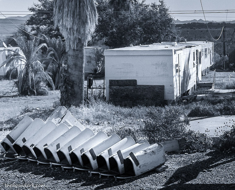 Abandoned trailer park in Ajo.