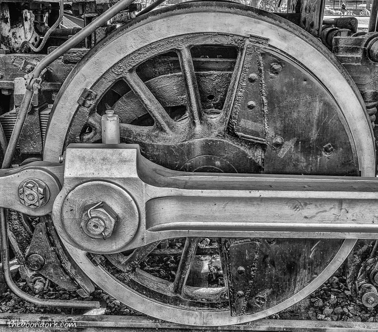 steam train drive wheel